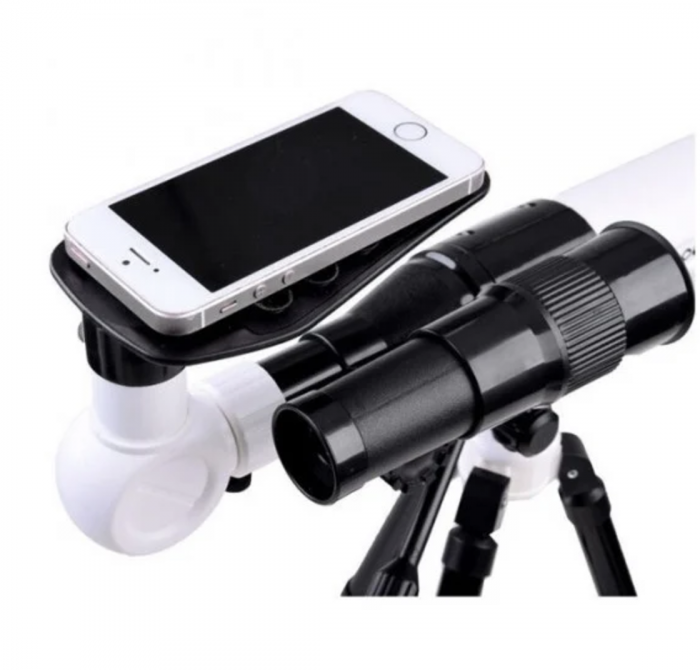 Telescop cu Trepied, Zoom 40x, IPX4, Plastic și Sticlă FMC, Alb [7]