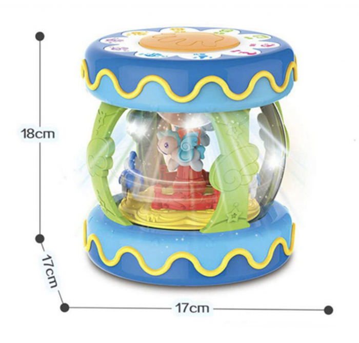 Tobita interactiva cu carusel, muzica si lumini - lampa de veghe [11]