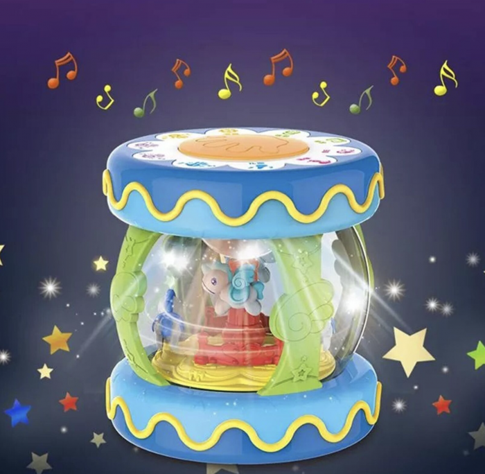 Tobita interactiva cu carusel, muzica si lumini - lampa de veghe [5]