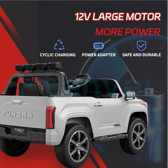 Masina electrica copii Toyota pickup, licentiata, 12V 7Ah, 2 motoare 550, telecomanda 2.4G, 3-8 ani, Roz [3]
