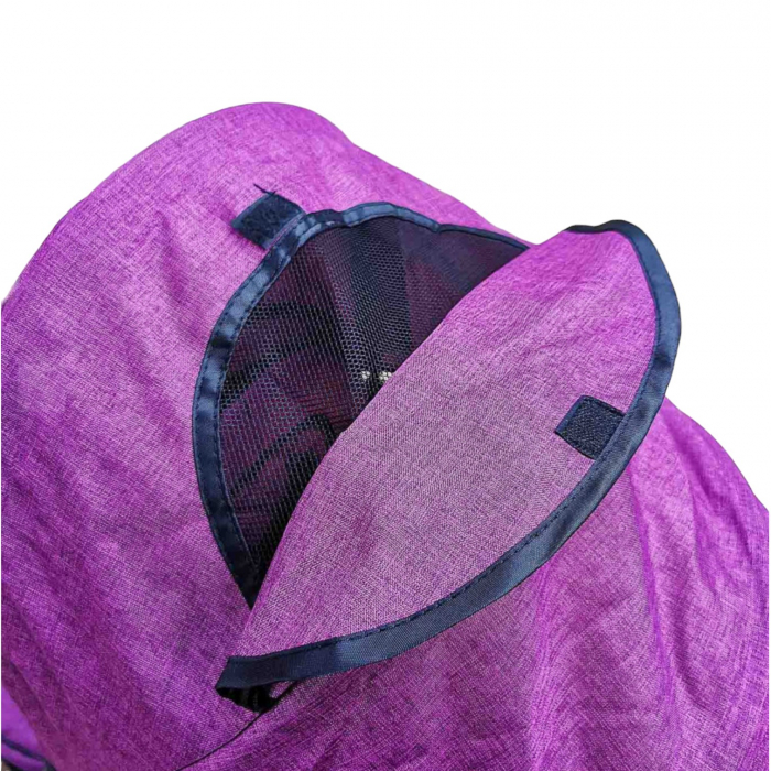 Tricicleta cu far luminos si sunete, Maner reversibil, 4499 - Mov [6]