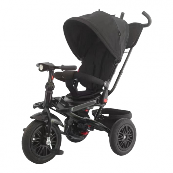 Tricicleta cu scaun reversibil si pozitie de somn, 6088, negru