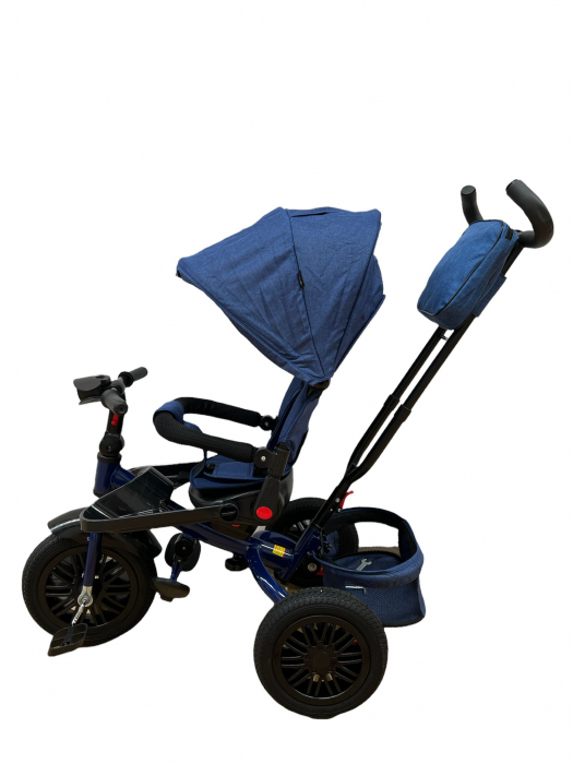Tricicleta cu scaun reversibil si pozitie de somn, 6088, albastru [7]