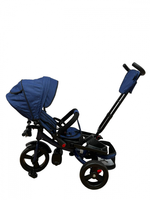 Tricicleta cu scaun reversibil si pozitie de somn, SL02 - Albastru [12]