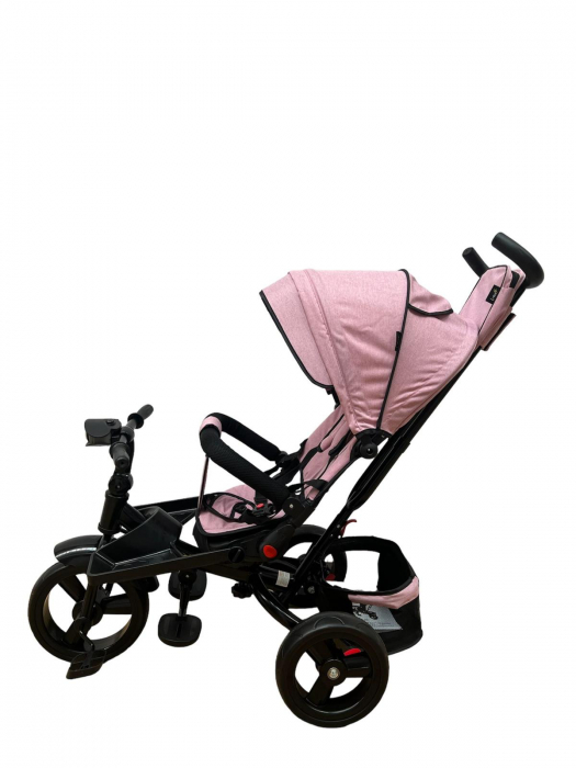 Tricicleta cu scaun reversibil si pozitie de somn, SL02 - Roz [6]