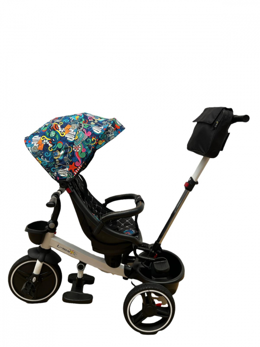 Tricicleta pliabila cu muzica, cu pozitie de somn si scaun reversibil, SL01 - graffitti [11]