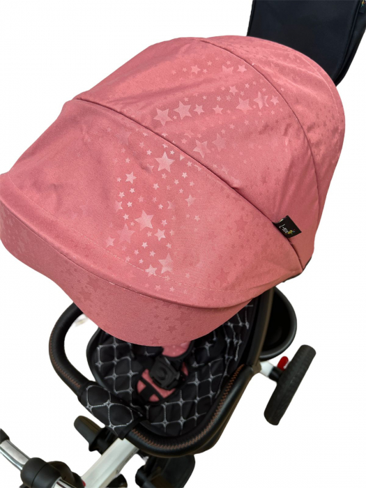 Tricicleta pliabila cu muzica, cu pozitie de somn si scaun reversibil, SL01 - rosu [9]