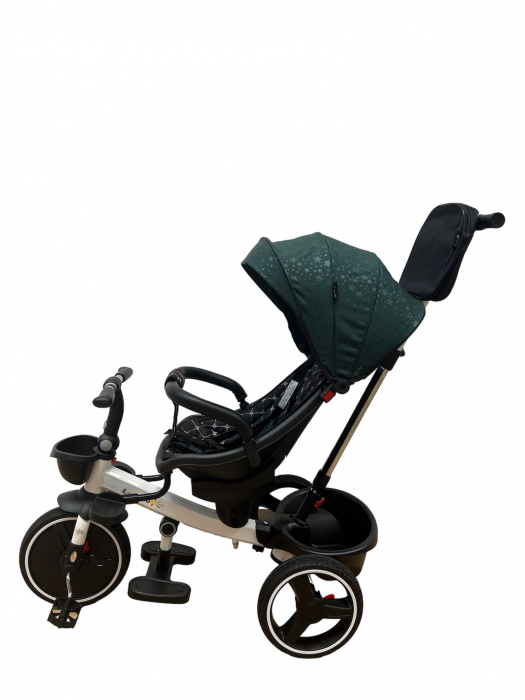 Tricicleta pliabila cu muzica, cu pozitie de somn si scaun reversibil, SL01 - verde [12]