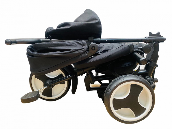 Tricicleta pliabila, reversibila, pozitie de somn, 360 - negru [6]