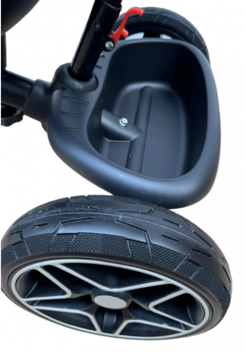 Tricicleta reversibila, evolutiva, cu pozitie de somn, roata cauciuc, cu lumini si muzica, SL05 Verde [17]