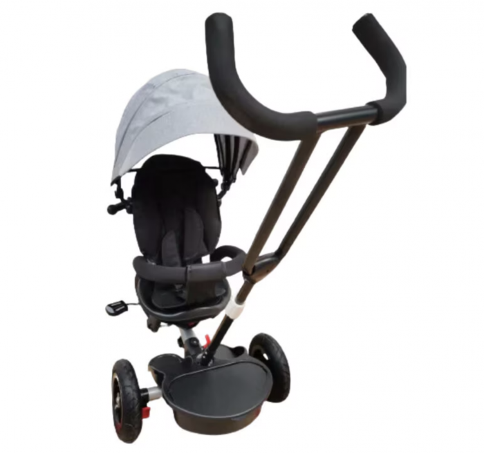 Tricicleta reversibila, pozitie de somn, cu lumina si sunete, T500 Gri [2]