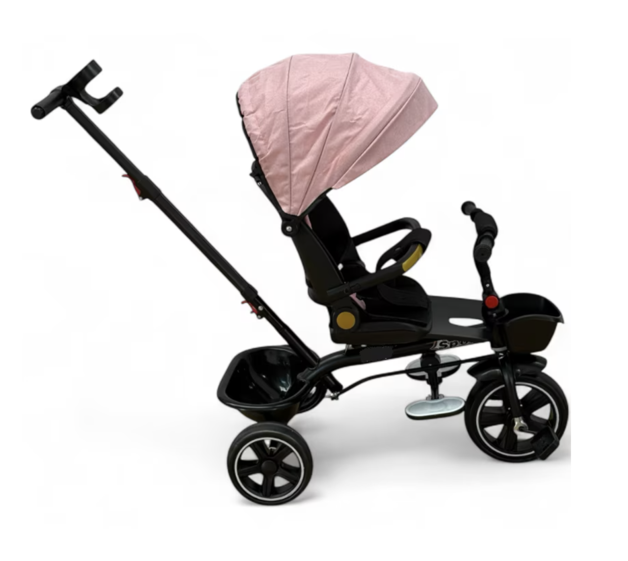 Tricicleta X1 Roz, cu maner parental, scaun reversibil, pliabila, pozitie de somn [3]