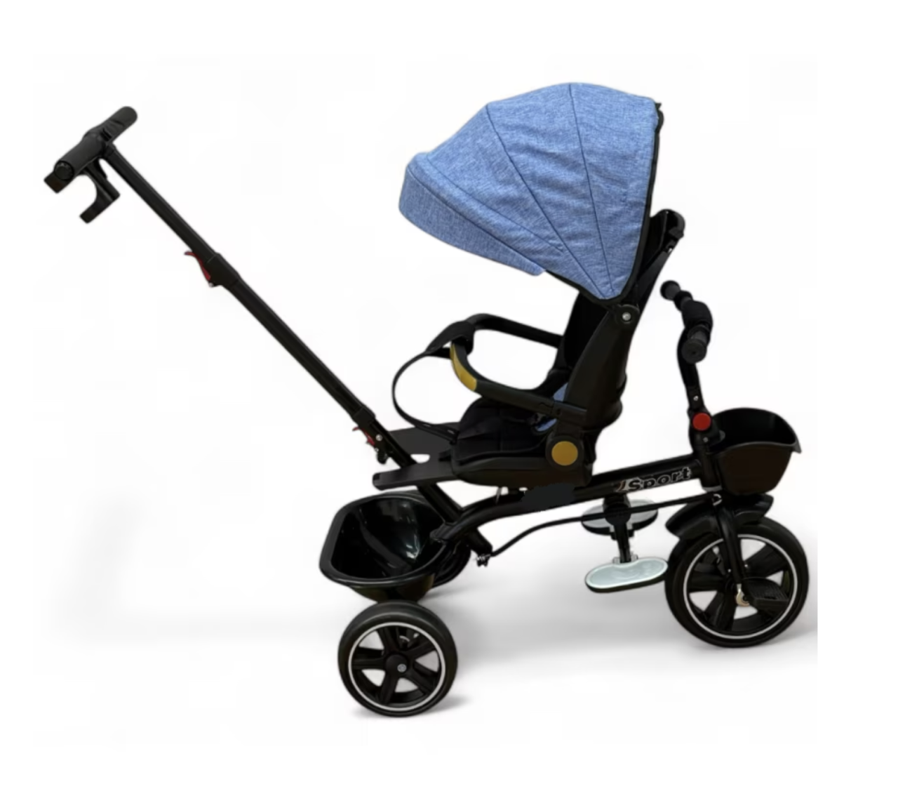 Tricicleta X1 Albastru, cu maner parental, scaun reversibil, pliabila, pozitie de somn [5]