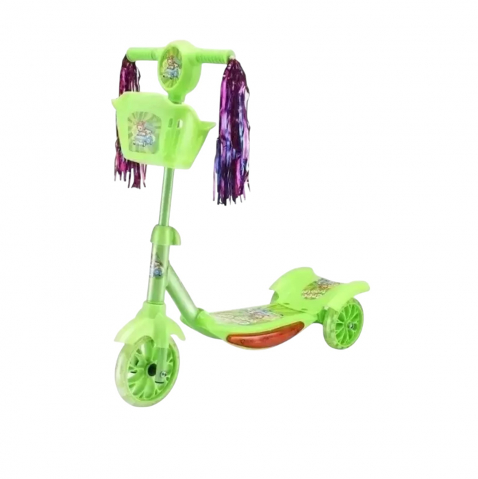 Trotineta 1313 Cu Sunete Si Lumini, Verde