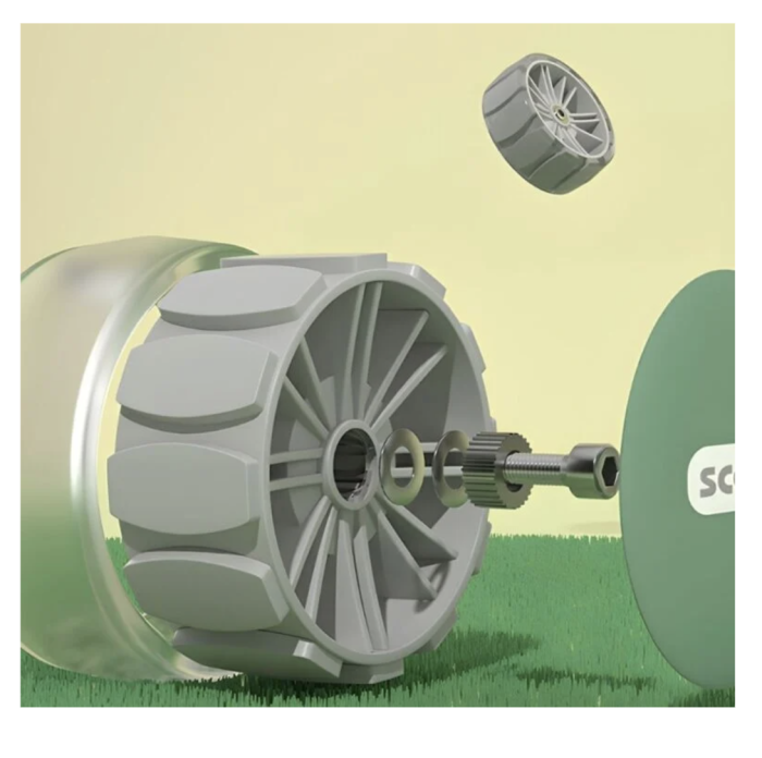 Trotineta copii 807 Crem, pliabila, reglabila 4 trepte, 3 roti, lumini si muzica, 3-10 ani [5]