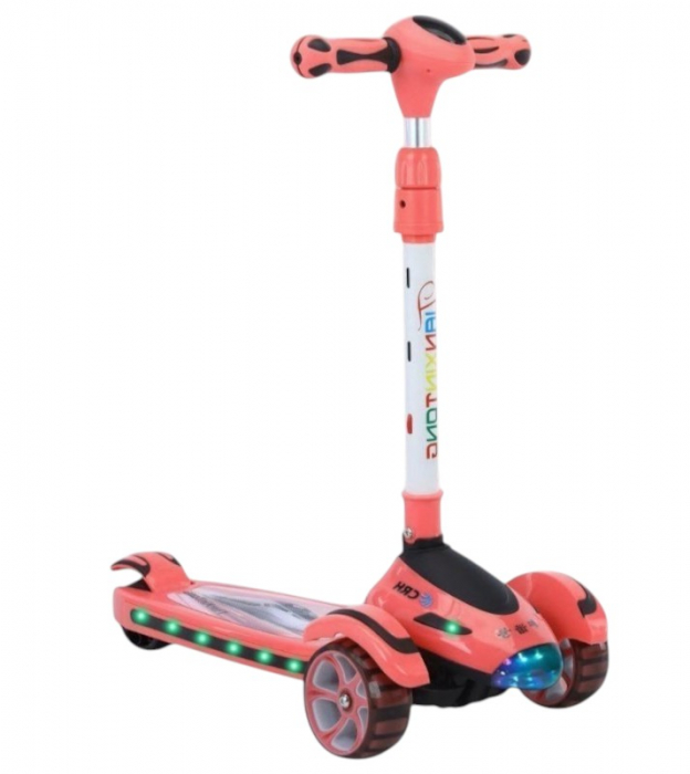 Trotineta Scooter Premium pentru Copii 698 cu Design Avion, rosu [2]