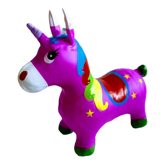 Unicorn gonflabil cu muzica si lumini, mov