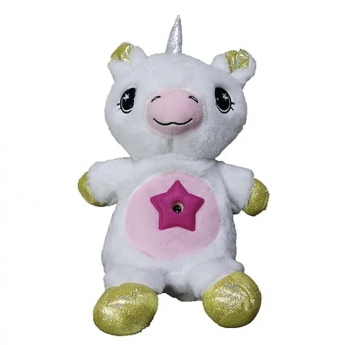 Unicornul Magic din plus cu muzica si proiectii de lumini, alb [9]