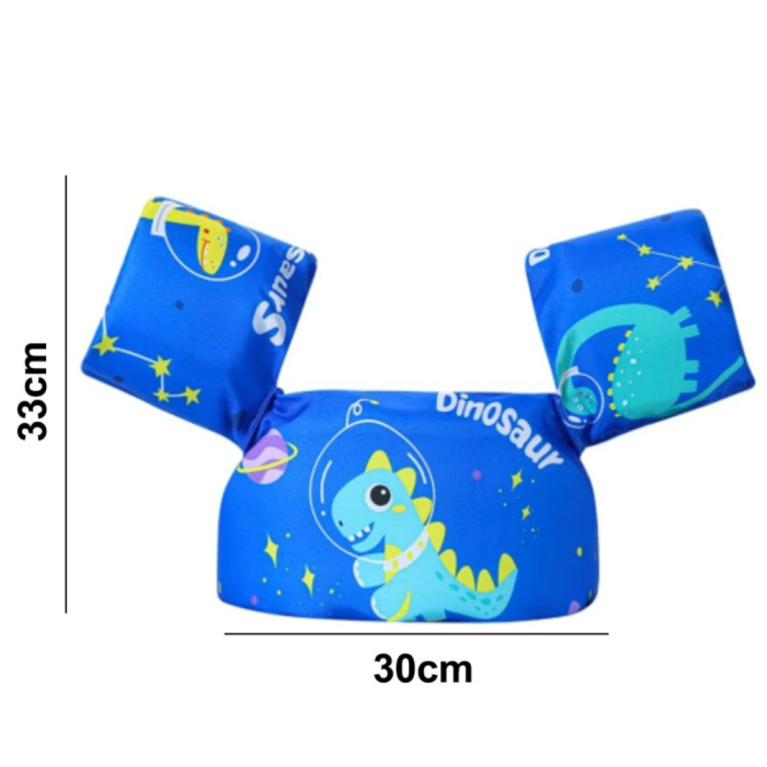 Vesta de inot cu Aripioare, Flotabilitate ridicata, Dino albastru [3]