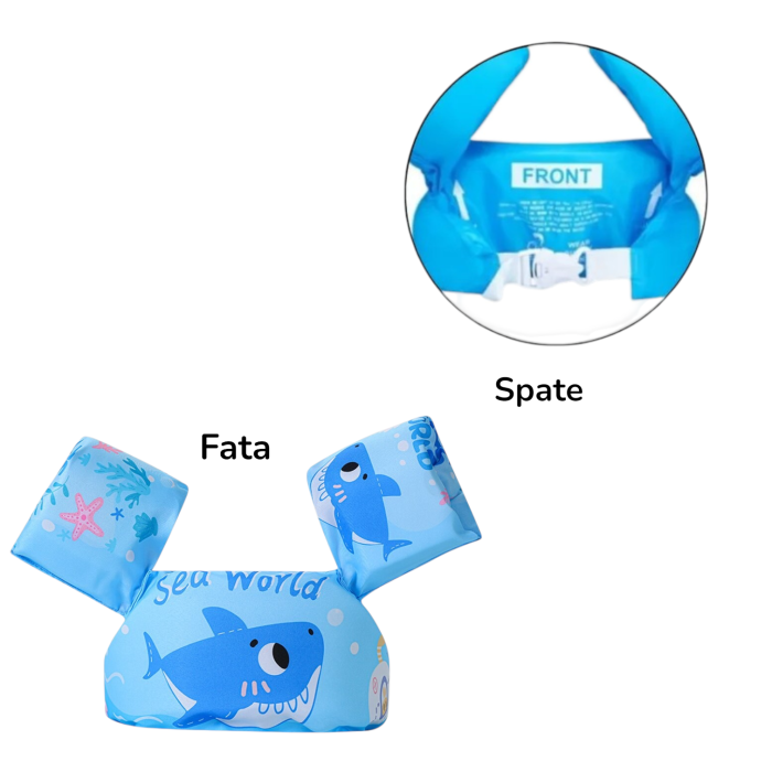 Vesta de inot cu Aripioare, Flotabilitate ridicata, Balena bleu [2]