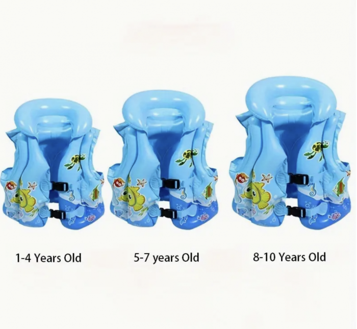 Vesta gonflabila cu imprimeu, albastru M [6]