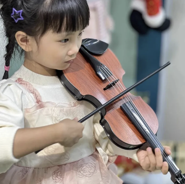 Vioara de jucarie pentru copii cu sunete, corzi reglabile, ABS, 3 ani+ [5]