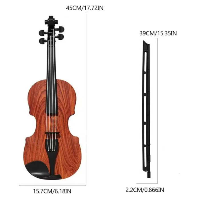 Vioara de jucarie pentru copii cu sunete, corzi reglabile, ABS, 3 ani+ [3]