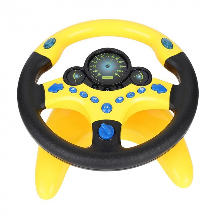 Volan Interactiv multifunctional, 2192E, cu suport, galben [2]