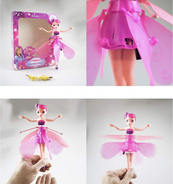 Zana Zburatoare Flying Fairy Fetita mov [3]