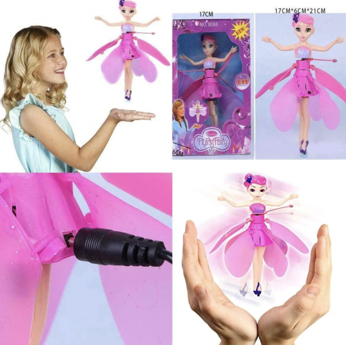 Zana Zburatoare Flying Fairy Fetita mov [5]