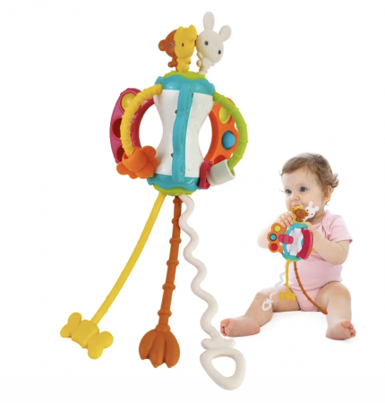 Jucarie Motricitate si Dezvoltare Senzoriala - Animalute Vesele Iepuras [3]