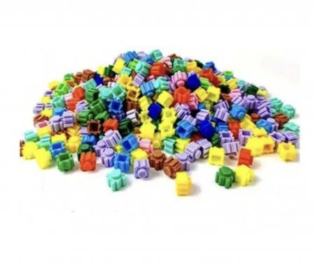 Set 84 piese constructie copii, plastic colorat [3]