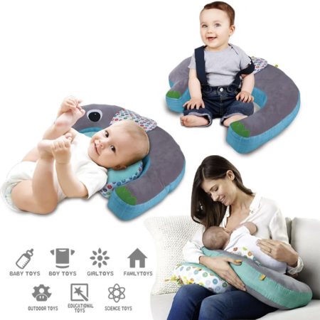 Centre de activitati - Perna 5 in 1 pentru bebelusi, de alaptat, de sustinere si centru de joaca