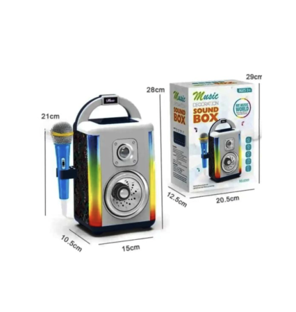 Boxa Karaoke Multifunctionala cu Lumini LED si Microfon [7]