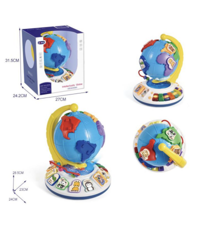 Jucarie interactiva Globul Pamantesc cu sunete, lumini, puzzle si pian educativ [3]