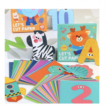 Set 40 carduri pentru decupaj si activitati creative – Alfabet si Cifre [2]