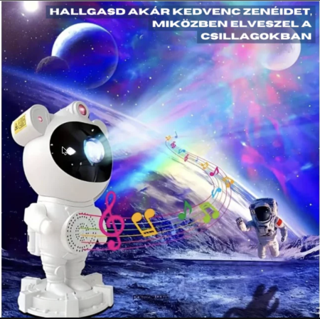 Proiector stele astronaut cu boxa Bluetooth, telecomanda, rotatie 360° [3]