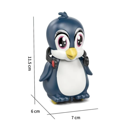 Jucarie interactiva magnetica Trenuletul familiei de 4 pinguini [3]