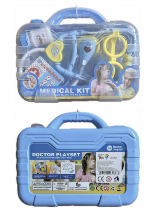 Trusa Micutului Medic, cu accesorii complete, bleu [3]