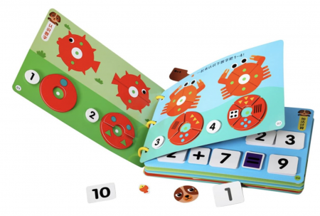 Carte educativa multifunctionala Quiet Book Matematica de baza, 2-6 ani [6]