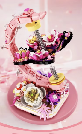 Set de construit, Glob Butterfly, decor cu lumina, 657 piese [6]