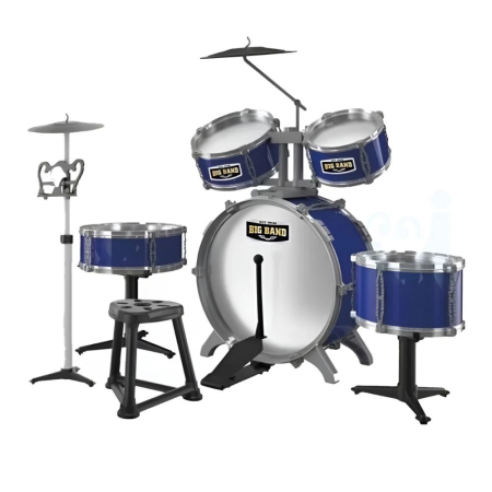 Set Tobe Copii 6 Piese Music Jazz Drum Cu Scaun Stand Si 2 Cinele 84 cm 3 Ani [2]