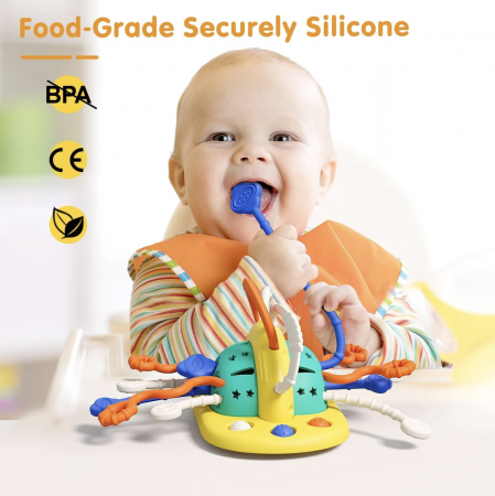 Jucarie Motrica cu Sfori din Silicon si Ventuza – OZN Interactiv [4]