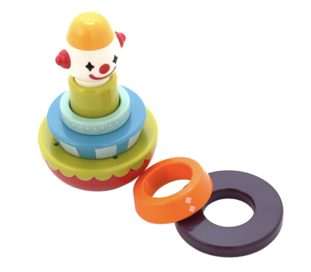 Jucarie corpuri de stivuit Clovn – set inele educationale Hopa-Mitica [2]