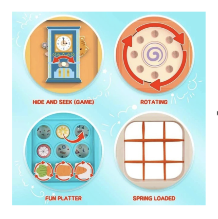 Busy Cube pliabil cu 8 activitati senzoriale Montessori pentru copii 12 luni+ [5]