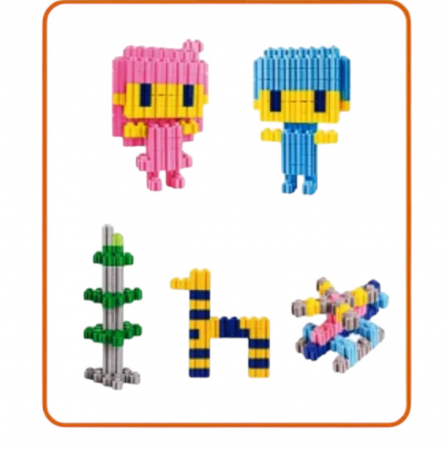 Jocuri si Jucarii - Set 84 piese constructie copii, plastic colorat