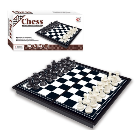 Jocuri si Jucarii - Set Joc de Sah Magnetic Pliabil de Buzunar 17x17 cm