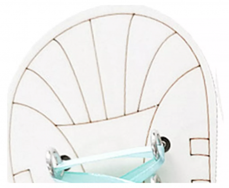 Jucarii din LEMN - de tip Montessori - Accesoriu pentru Busy Board Pantof cu siret, din lemn