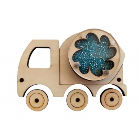 Jucarii din LEMN - de tip Montessori - Accesoriu pentru Busy Board Masinuta Camion, din lemn