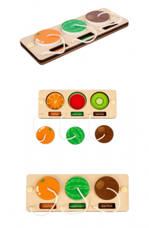 Accesoriu pentru Busy Board Fructele, din lemn [4]